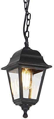 Qazqa - Klassisch I Antik Klassische Außenleuchte schwarz IP44 - Capital I Außenbeleuchtung - Kunststoff Länglich - LED geeignet E27