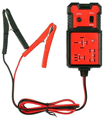 Auto Relais Tester Universal 12V Elektronisches Auto Relais Tester Auto Auto Batterieprüfer Auto Batterietester Autobatterie Tester Lichtmaschine mit Clips