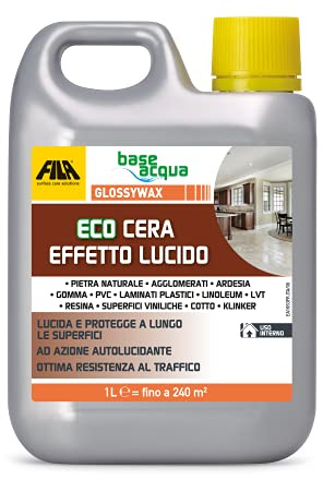 FILA Solutions GLOSSYWAX Cera Lucida Pietra PVC Laminato Cotto - 1L