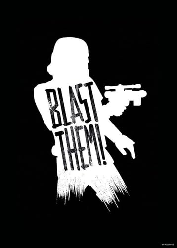 Komar Wandbild - Star Wars Silhouette Quotes Stormtrooper - Größe: 50 x 70 cm (ohne Rahmen) - Dekoration, Kinderzimmer, Poster, Kunstdruck