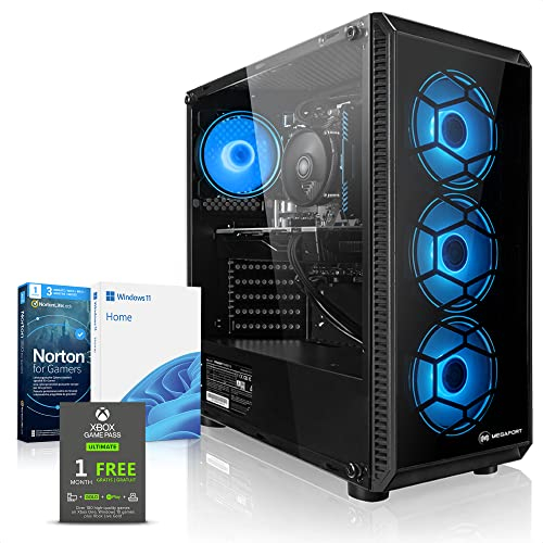 Megaport Gaming PC AMD Ryzen 5 5600 • Windows 11 • GeForce RTX3060 12GB • 32GB DDR4 • 1000GB M.2 SSD • Luftkühlung • WLAN • Gamer PC Computer Gaming Rechner