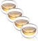 CNGLASS Double Wall Glass Tea Cup Set of 4,100ml Asian Insulated Clear Teacups,Small Espresso Cup for Coffee