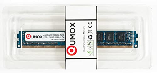 QUMOX 4GB 1600 DDR3 PC3-12800 DIMM PC3 - Memoria RAM PC3 de 240 pines CL11