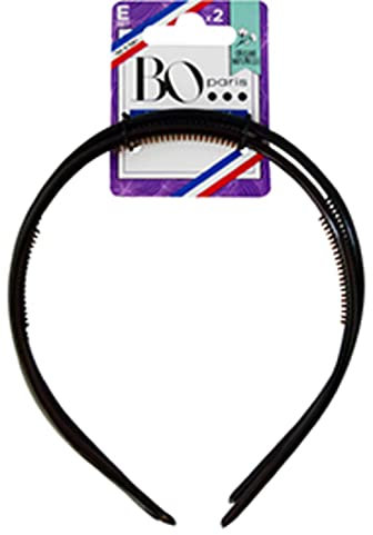 Bo... Paris - Serre- tête fins - Pack de 2 serre- têtes - Maintien renforcé - Serre- tête d'origine végétale - Made in France - Lot de 1