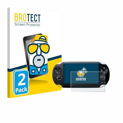 BROTECT Schutzfolie für Sony Playstation PS Vita | 2 Stück Entspiegelnder Displayschutz Made in Germany Matte Displayschutz-Folie Anti-Reflex Anti-Fingerprint Einfache Montage