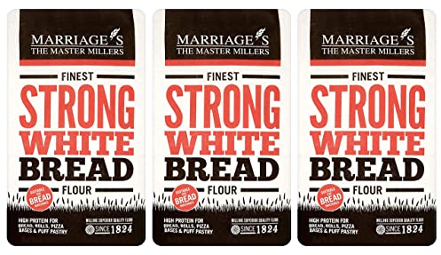 Marriages Finest Strong White Bread Flour, 1.5kg (Pack of 3)