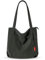 Ultrove Cord Tasche Damen Umhängetasche mit Reißverschluss, Dicke Große Einkaufstasche, Strapazierfähige Tragetasche für Arbeit, Büro, Reisen, Einkaufen, und Alltag-Armeegrün
