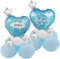 Centrotavolo Battesimo Bambino Palloncini Scritta Il Mio Battesimo Blu Doppia Faccia Scrivibile Decorazione Tavolo Festa Bomboniere Confetti Nascita Battesimo Baby Shower