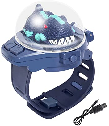 Mini Ferngesteuertes Auto Uhr Spielzeug, Mini Cartoon Dinosaurier Car Watch Toys, USB Kleines ferngesteuertes RC Auto Spielzeug Geburtstagsgeschenk für Kinder Junge