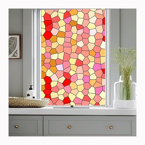 Siunwdiy Anti-UV fensterfolie Sonnenschutz Selbsthaftend Fensterfolie Glasdekorfolie Fensteraufkleber Wohnzimmer Schlafzimmer Badezimmer Wanddeko,Y,90x200cm(36x79inch)