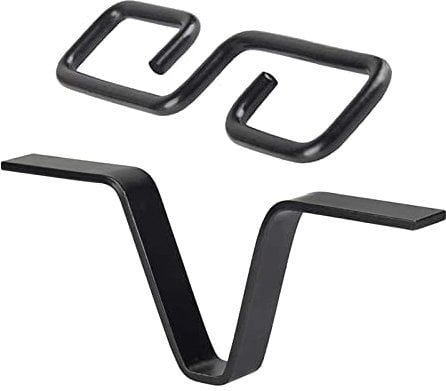 Baoblaze Rain Chain Gutter Adapter Hook Replacement, Iron V Adapter S Hook Rain Chain Iron Standard Installation Rustproof