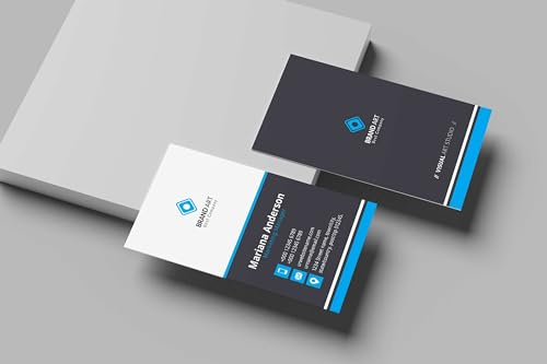 Personalisierte Visitenkarte Farben und Design zur Auswahl | 8 x 5 cm | Farbdruck vorne und hinten auf Karton 300 g (Modell 1)