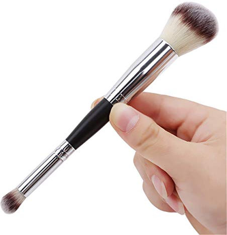 Fond de teint multifonctionnel à double tête pour pinceaux à paupières pour fards à paupières pour le maquillage du visage, outil de maquillage pour le visage, économique et durable