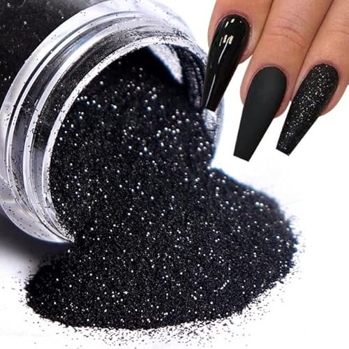 DABIN 10ML Bottled Nail Art Accessories White Black Gold Purple Light Colorful Nail Woolen Powder Nail Art Glitter Nails