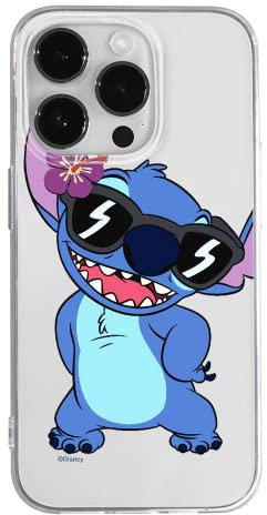 ERT GROUP mobile phone case for Apple Iphone 14 PRO original and officially Licensed Disney pattern Stitch 007 optimally adapted to the shape of the mobile phone, partially transparent