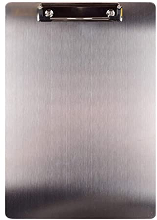 Sxdluzi Metall Zwischenablage Ordner A4 Rostfreier Clip Board Rechnung Lagerung Ordner Schreiben Datei Board Menü Schiene für Unternehmen