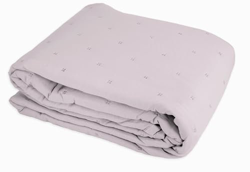 Tata Home Trapuntino Matrimoniale Autunnale Primaverile Copriletto Trapuntato Imbottito Mezza Stagione Extra Morbido Misura 250x250 cm Mod. Soft Colore Lilla