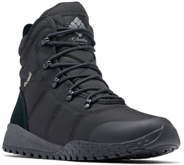 Columbia Men's Fairbanks Omni-Heat Snow Boot, 2024 Black/Titanium Ii, 12 UK