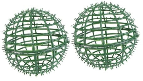 Abaodam 2st Blumenarrangement Formschnittrahmen Für Pflanzen Formballenhalter Kranzrahmen Selber Machen Topiary Sphäre Formen Kugelkäfig Aus Buchsbaum Plastik Liner Dekorative
