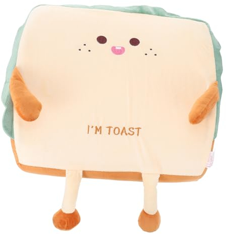 Alipis 1Stk Kopfkissen kopfstützenbezüge headrest softtampons ıpad werfen Kawaii Sushi plüsch 3D Sofadekoration entzückendes Kissen Sanft Lendenkissen Sitzkissen Toast Student schmücken