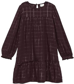 s.Oliver Viskose-Kleid mit Volants und Glitzerdetails