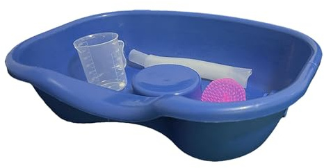 MagiDeal Shampoo-Schüssel, Haarwaschbecken, leicht, für Senioren und Behinderte, langlebig, Haare im Bett waschen, Haarwaschwanne, Haarwaschtablett