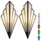 Peskoe Wandbeleuchtung,Fernbedienung Wandlampe mit Schalter, Akku Wandleuchte Ohne Stromanschluss und Ohne Bohren, Wandleuchte goldene - Coole Sachen für Jungs (Color : Black)