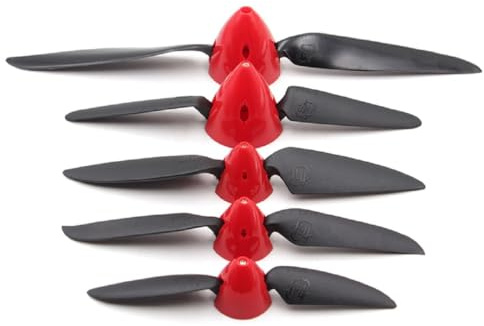 SPARKHOBBY 2 Set HY Folding Propeller 6x4 7.5x4 8x4.5 8x6 11x6 Propeller Spinner Cover 2.3/3.0/3.17/4.0mm Motor Shaft RC Plane Glider Drones (2 set 8x4.5 3.17mm)