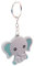 KEYSPACE Elefant Schlüsselanhänger süße Elefanten Anhänger als Elefant Geschenk (Blau)