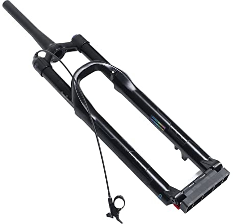 HELEVIA Forcella Anteriore per Mountain Bike Regolazione dello Smorzamento 'Albero di Spinta Forcella Ammortizzata per Bici Camera d'Aria da 34 Mm 140 Corse