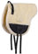 ARBO-INOX Bareback Pad cremefarben QHP Frontgriff Kunstfell Gurtstreben Schaumstoffpolsterung (Pony)