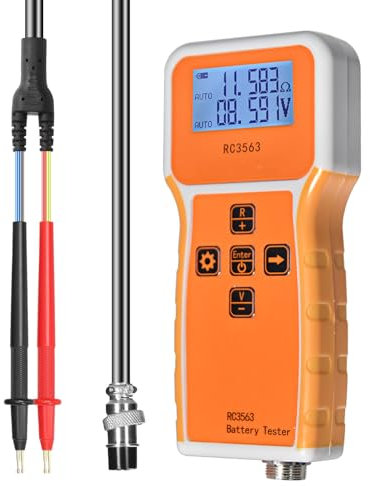 Resistance Tester Battery Tester,1uΩ~200Ω Insulation Car Battery Tester Measures Battery Resistance Voltage Ohm Tester, Suitable for Home and Industrial RC3563 1mV~±100VDC Multi Testers