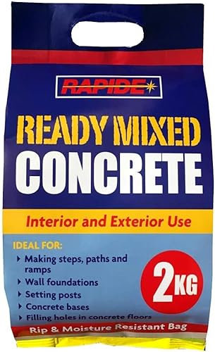 Inspired Essentials Hi-Performance Cement Ready Mixed Concrete Quick Set Mortar Bag 2kg (Ready Mixed Concrete, 1 Bag)