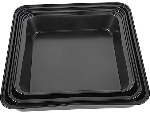 PAMINGONO 3piezas Bandejas De Horno Antiadherentes Placas Para Hornear De Para Pizza Pescado y Postres