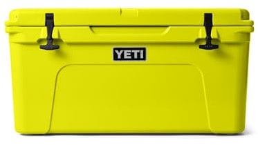 YETI Tundra 65 Cool Box, Insulated Hard Cooler, Firefly Yellow