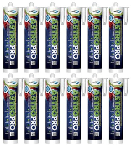 Bond It ASTRO PRO Artificial Grass Adhesive – 12x Green, 285ml | High Tack – Fast Cure | Seamless Synthetic Turf Installation | Premium Adhesive Silicone Solvent-Free – Weatherproof – & Flexible