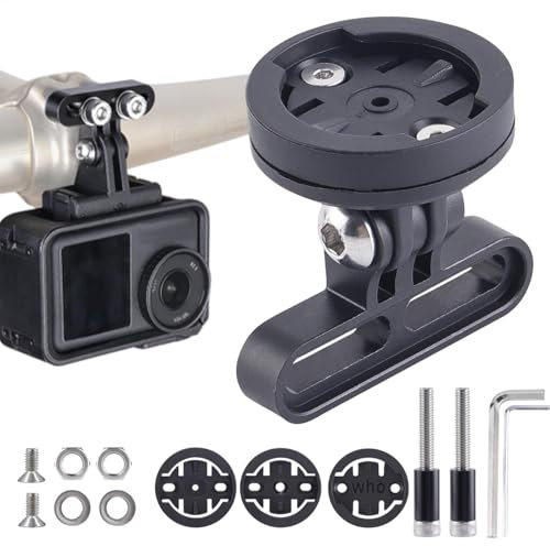 Buhyujkm Fahrradcomputer-Halterung aus Metall, 4,5 x 3,6 x 3,4 cm, verstellbare Fahrradcomputer-Halterung, Lenker, Sport-Kamera-Halterung, bezaubernde, leichte Unterstützung für Outdoor-Reisen