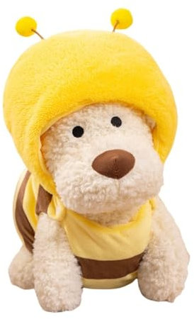 champracer West Highland Terrier Kuscheltier Hund im Bienenkostüm Kuscheltiere Hund Flauschige und Weiches Plüsch Hund Stofftier Hund Geschenk für Kinde (30cm)
