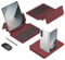 COQUE Galaxy Z Fold 7 Mobile Office Keyboard Kit,Full Leather Keyboard/Touch Pen/Wireless Mouse,Kit Case for Folding Phone Samsung Galaxy Z Fold 7-Red