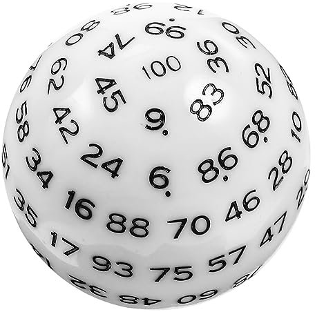 CIYODO Dadi in Acrilico A 100 Facce Piccoli Dadi Da Gioco Per Giochi Di Società Forniture Intrattenimento Multifaccia Per Giochi Da Tavolo
