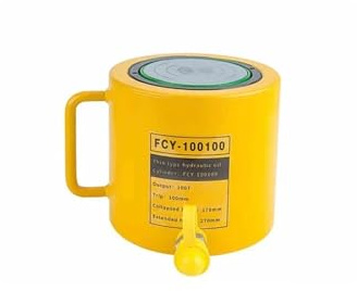 DUOCAI Hydraulic Ram Jack Multi-Section Stroke Separate hydraulic jack Split hydraulic jack 20 tons 50 tons oil cylinder Thin horizontal jack(100T long (100mm str)