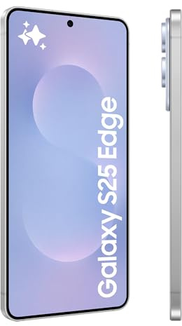 Samsung Galaxy S25 Edge AI Smartphone, Galaxy AI, Android Smartphone, 12GB Memory, 512GB Storage, 200 MP Camera, Long Battery Life, Titanium IcyBlue (Renewed)