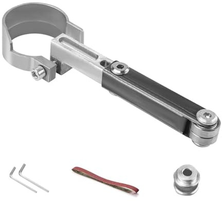 Adattatore per utensili elettrici per la lavorazione del legno Telaio rinforzato in lega 100 mm Set di conversione per smerigliatrice a nastro di fissaggio sicuro Staffa per levigatrice a nastro