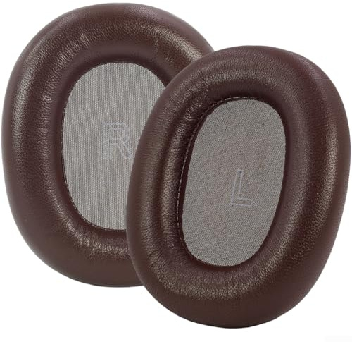 Ersatz-Ohrpolster für B&O Beoplay H95, Geräuschunterdrückung, magnetische Befestigung, atmungsaktives Protein-Leder, Memory-Schaumkissen, bequeme Ohrpolster, Rot (E)