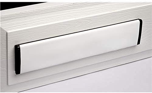 Yale YES-LP-WHBK Essentials 12 Letterplate - White/Black, White/Black