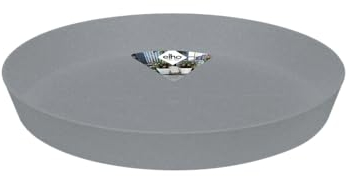 Elho Loft Urban Saucer Round 34 - Sottovaso per Esterno Accessori - Ø 34.3 x H 5.0 cm - Grigio/Living Concrete