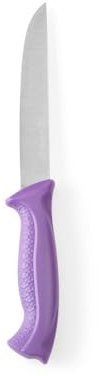HENDI Tranchiermesser, Küchenmesser, Messer, HACCP, Geschirrspülmaschinengeeignet, antiallergen, Klingte: 150mm, Länge 285mm, Edelstahl, Polypropylen, violett