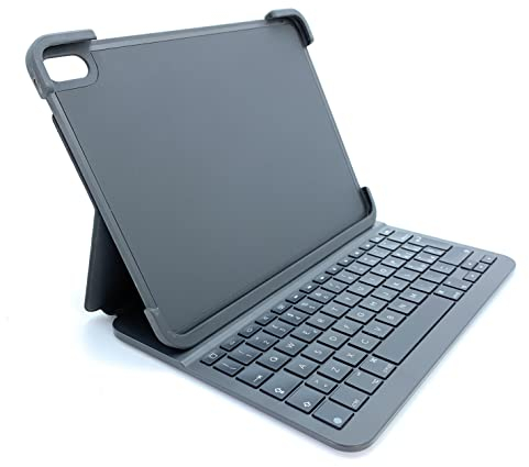 Logitech Slim Folio Pro Cover iPad con Tastiera Bluetooth Wireless, iPad Pro, Modelli 1a Gen: A2228, A2068, A2230, A2231, Tasti Retroilluminati e Rapidi iOS, Layout Italiano QWERTY, 11 Pollici, Grigio