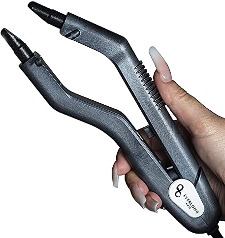 Hair Extension Fusion Bonding Tool by Everlong Hair, Patented Professional Grade Ergonomic Patented Design Keratin Glue Melting Connector Wand U-tip, Keratip, Fusion 100% Remy Human Hair Extensions