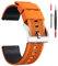hemsut h 20mm Silikon Uhrenarmbänder, Silicone Watch Band Schnellverschluss Kautschuk Uhrenarmband für Männer Frauen weiches Ersatz